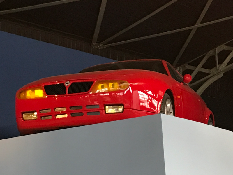 For some reason this poor Zagato Lancia Delta HF is relegated to the rafters. I know its looks aren’t to everyone’s taste, but come on.